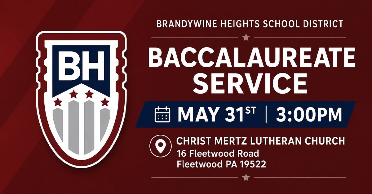Brandywine Height High School Baccalaureate Service at Christ Mertz Lutheran Church
